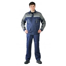 Костюм мужской Оптимальный летний с брюками т.синий.серый